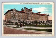 Galveston TX-Texas, Hotel Galvez, Advertising, Antique Souvenir Vintage Postcard picture