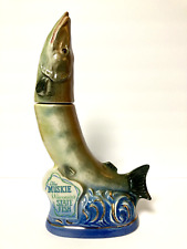 Vintage 1971 Jim Beam The Muskie Wisconsin’s State Fish Bottle - Empty picture