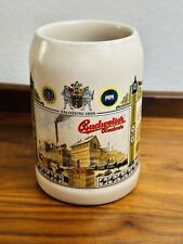 Vintage Budweiser Budvar ZaloŽeno 1895 Beer Stein Mug Cup .5L  EDICE BM&MM AO273 picture