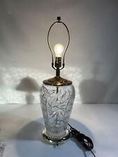 TABLE LAMP - Gorgeous CUT GLASS Vintage CLEAR 25