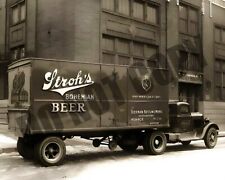 Strohs Brewery Beer Delivery Truck Detroit 8x10 Photo picture