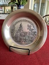 Bucknell University Official Plate Etched In Solid Sterling Silver - 1975 picture