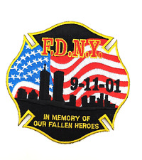 New York Fire - NYC FD 9-11-01 Fallen Heroes NY Fire Patch Badge #1F picture