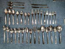 36pc Mixed Stainless Flatware Oneida Rogers Korea Imperial Conversation 160-25V picture