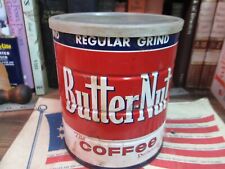 BUTTER-NUT COFFEE 3 LB CAN 48 oz original TIN COUNTRY STORE VINTAGE EMPTY picture