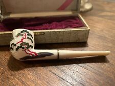 Vintage Abalone Japanese Pipe w Case picture
