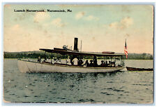 1913 Boat Launch Maranocook Maranocook Maine ME Antique Posted Postcard picture