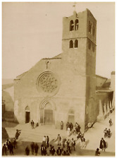 Italia, Alatri, Santa Maria Maggiore Vintage print, albumin print 25.5x1 print picture