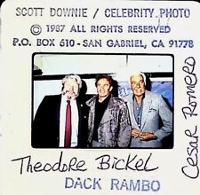 THEODORE BIKEL & DACK RAMBO 1987 - 35MM VINTAGE SLIDE P.25.14 picture