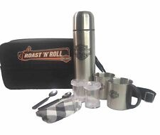 Harley Davidson Roast and Roll Set Bag Napkin  Coffee, Spoons Cups picture