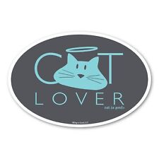 CAT LOVER Oval Magnet picture