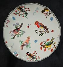 Anthropologie Nathalie Lete Colorful Birds Plate 8.25