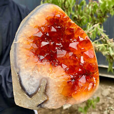 4.7LB Natural citrine geode quartz cluster crystal cathedrals specimen healing picture