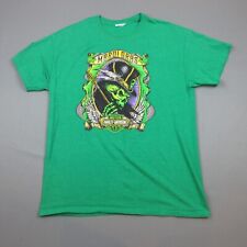 Harley Davidson Shirt Mens Medium Green Voodoo Mardi Gras New Orleans Louisiana picture