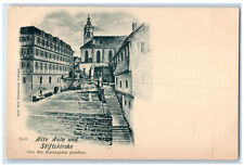 c1905 Old Auditorium Collegiate Church seen from Bursagasse Germany Postcard picture
