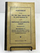 1936 New York Chicago & St Louis Railroad Co Agreement Brotherhood of Railway picture