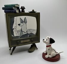 WDCC 2 Piece Set 101 Dalmatians-Lucky and TV *Come on Lucky* picture