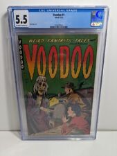 Voodoo #1 - Matt Baker Cover - CGC 5.5 - Pre Code Horror  picture