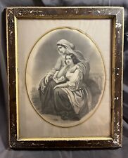 Large Antique Victorian Period Eastlake Style Frame w/ print picture