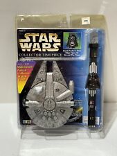 New Sealed 1996 Star Wars Collector Time Piece Darth Vader Millennium Falcon picture