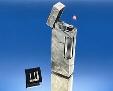 1980 Dunhill Silver Filled Silk Moira  Pattern Rollagas Lighter, #257 picture