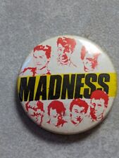 Vintage 80s Madness Pin Badge Purchased Around 1986 picture