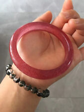 Inner Diameter 62mm Genuine Natural Ice Red Strawberry Quartz Gems Bangle AAA picture