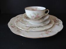 Vintage Theo Haviland Rosalinde pattern lot plate cup saucer small bowl 5 pieces picture