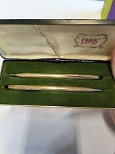 Vintage Cross 10K Gold Filled Pen & Pencil Set with Case picture