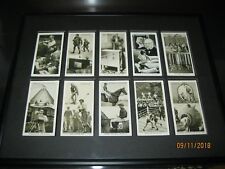 1937 stephen mitchell & son tobacco/cigarette cards in custom frame and glass picture