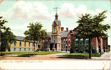 1912 City Hospital of Bridgeport Connecticut Antique Postcard picture
