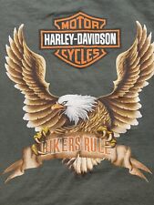 VTG Harley Davidson Cycle Men’s 3X Big  T-Shirt Eagle Riding Free Biker picture