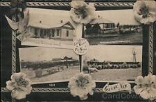 1909 RPPC MultiView Greetings from Gandy,Nebraska -Logan County,Fat Stock,NE picture