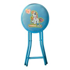 hasbro 2004 my little pony rainbow dash foldable stool RARE ALERT blue soft top picture