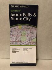 Rand McNally Streets of Sioux Falls South Dakota & Sioux City Iowa Map picture