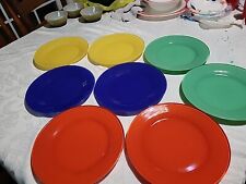 Mid Century Modern Anchor Hocking Atomic Age Glass Plates 1950s NM 9 In Plates  picture