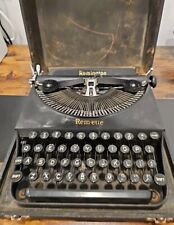 Antique Black REMINGTON Remette manual Typewriter With Case picture