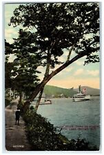 1911 Lake Shore Drive At Hague On Lake George New York NY Antique Postcard picture