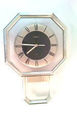 Howard Miller Wall Clock Vintage Timepiece MCM Mid-century Gold Model 621-161 picture