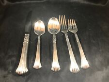 Vintage ONEIDA FLORAL QUEEN 5 Piece Place Setting Silverplate Flatware picture