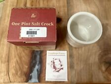 Longaberger Pottery One Pint Salt Crock Ivory - Brand New picture