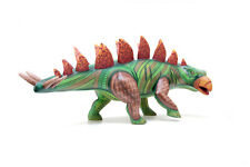 Oaxaca Alebrije Stegosaurus 20.7 in. | Wood carving mexican artwork dinosaur picture