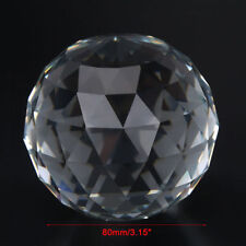 50mm-200mm Cut Crystal Sphere Prisms Glass Ball Faceted Gazing Suncatcher Crafts picture