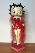 Betty Boop in Sexy Red Dress with Boa Figurine Statue Rare King Features 2008 picture