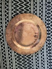 Sertodo Copper, Round Charger Plate, Hand Hammered 100% Pure Copper, 12 inch  picture