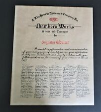 Vtg 1959 DUPONT Chambers Works Stores Transport Notice Autographs Rare Ephemera picture