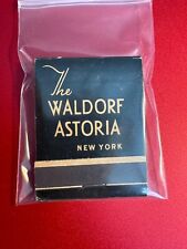 MATCHBOOK - THE WALDORF ASTORIA - NEW YORK, NY - UNSTRUCK - VERY NICE picture