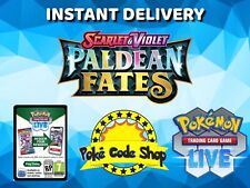 25 x PALDEAN FATES Live Pokemon Booster Codes Online INSTANT QR EMAIL DELIVERY picture
