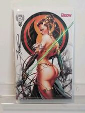 Miss Meow #1 Star Wars Slave Leia Variant Jamie Tyndall Signed w/ COA Exclusive  picture