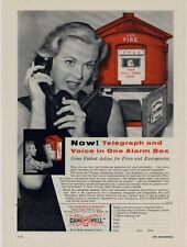 1957 Gamewell Co. Ad: Citizen's Emergency Center Alarm Box - Newton Upper Falls picture